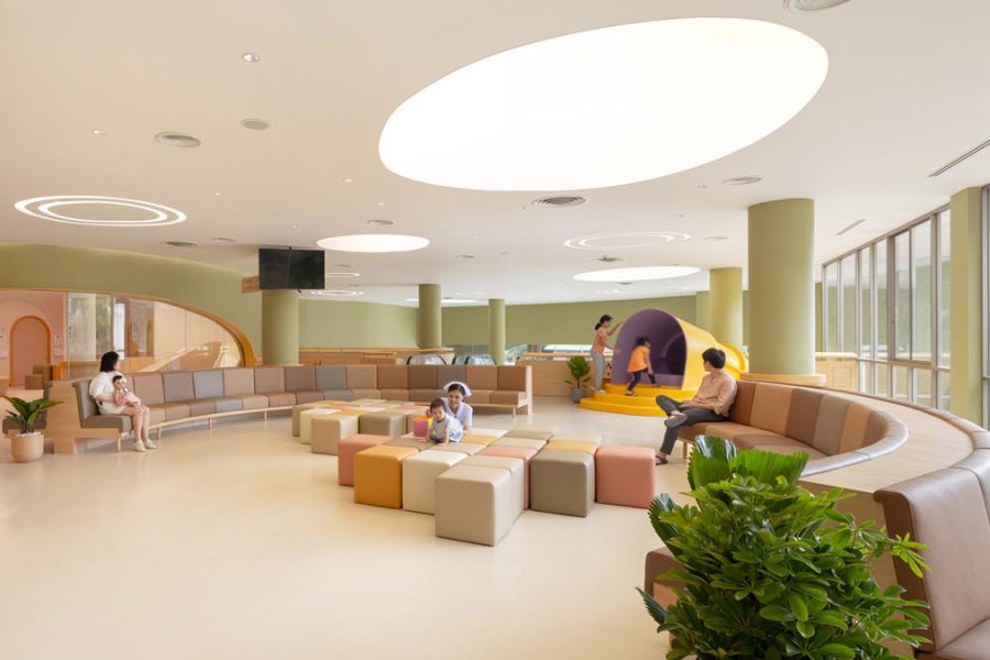 بازی درمانی فلسفه اصلی طراحی داخلی بیمارستان کودکان